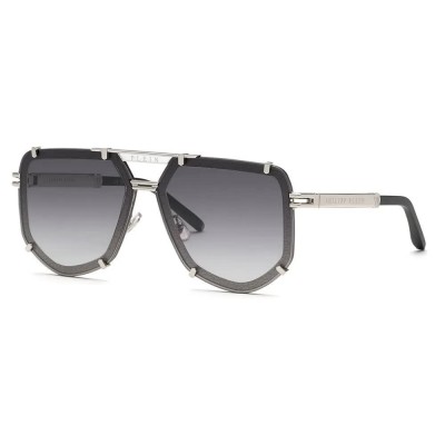 слънчеви,очила,слънчеви,очила,philipp,plein,spp132,sunglasses,shiny,palladium,w,semi,matt,black,parts,(black)