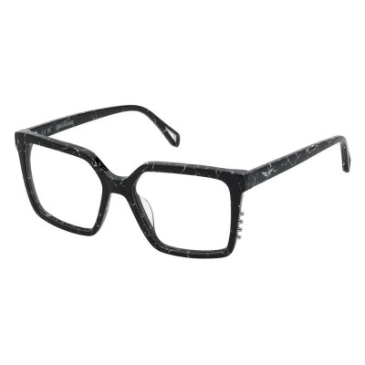 очила,zadig&voltaire,vzv396v,woman,glasses,black,(marbled,black)