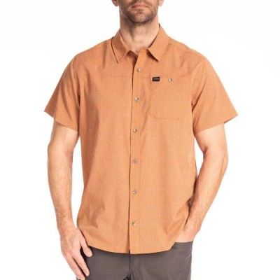 риза,с,къс,ръкав,мъжки,ризи,klim,oxbow,short,sleeve,shirt,burnt,ochre,(orange)