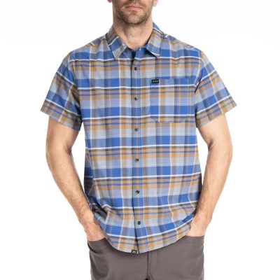 риза,с,къс,ръкав,мъжки,ризи,klim,pantoll,stretch,short,sleeve,shirt,dress,blue,blue,danube,(multicolor)