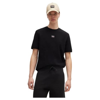 тениска,мъжки,тениски,hugo,diragolino,gel,10266060,short,sleeve,t,shirt,black