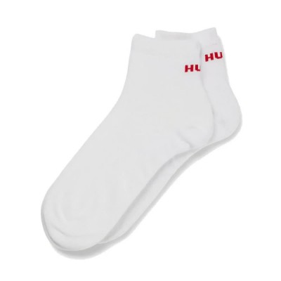 чорапи,мъжки,чорапи,hugo,sh,logo,10260254,socks,2,pairs,white