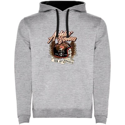 суичър,мъжки,пуловери,kruskis,achin,bones,bicolor,hoodie,heather,grey,black,(grey)