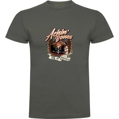 тениска,мъжки,тениски,kruskis,achin,bones,short,sleeve,t,shirt,dark,army,green,(green)