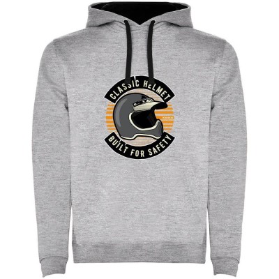 суичър,мъжки,пуловери,kruskis,classic,helmet,bicolor,hoodie,heather,grey,black,(grey)