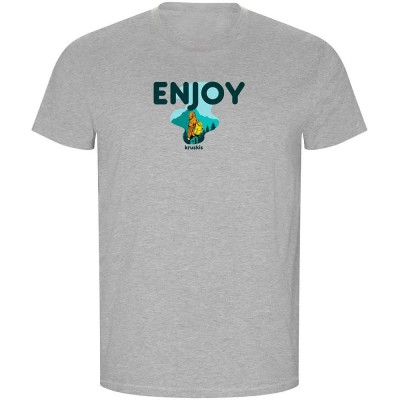 тениска,мъжки,тениски,kruskis,enjoy,eco,short,sleeve,t,shirt,heather,grey,(grey)