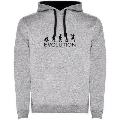 суичър,мъжки,пуловери,kruskis,evolution,padel,bicolor,hoodie,heather,grey,black,(grey)