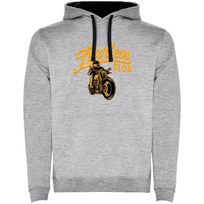 суичър,мъжки,пуловери,kruskis,fearless,club,bicolor,hoodie,heather,grey,black,(grey)
