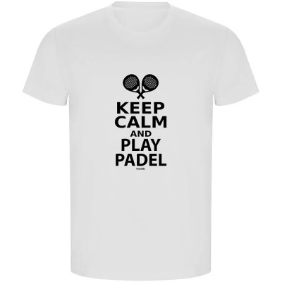 тениска,мъжки,тениски,kruskis,keep,calm,and,play,padel,eco,short,sleeve,t,shirt,white