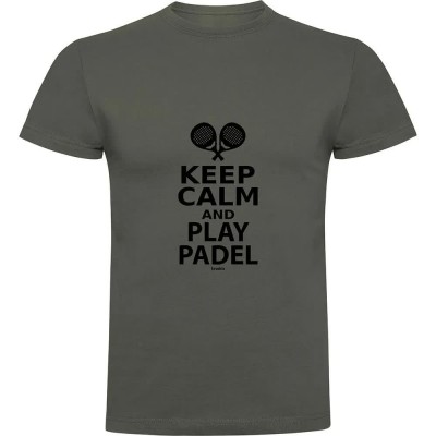 тениска,мъжки,тениски,kruskis,keep,calm,and,play,padel,short,sleeve,t,shirt,dark,army,green,(green)