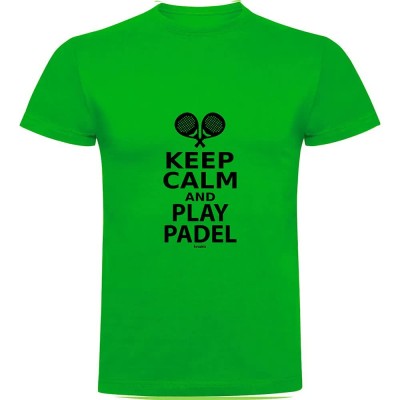 тениска,мъжки,тениски,kruskis,keep,calm,and,play,padel,short,sleeve,t,shirt,green