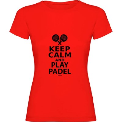 тениска,дамски,тениски,kruskis,keep,calm,and,play,padel,short,sleeve,t,shirt,red,(red)
