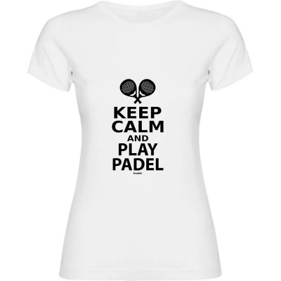 тениска,дамски,тениски,kruskis,keep,calm,and,play,padel,short,sleeve,t,shirt,white