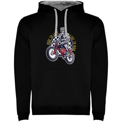 суичър,мъжки,пуловери,kruskis,live,to,ride,bicolor,hoodie,black,grey,(black)