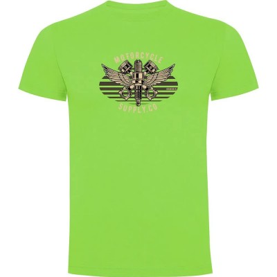 тениска,мъжки,тениски,kruskis,motorcycle,supply,short,sleeve,t,shirt,light,green,(green)