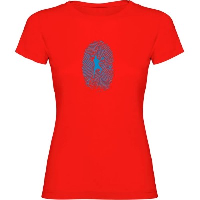 тениска,дамски,тениски,kruskis,padel,fingerprint,short,sleeve,t,shirt,red
