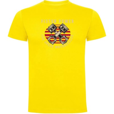 тениска,мъжки,тениски,kruskis,piston,power,short,sleeve,t,shirt,yellow