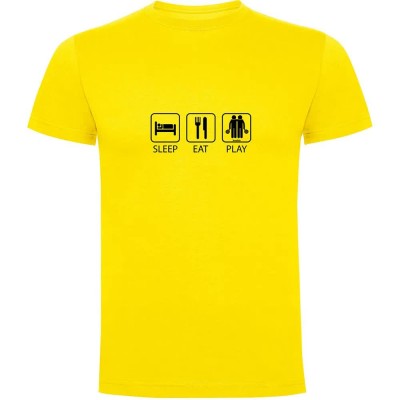 тениска,мъжки,тениски,kruskis,sleep,eat,and,play,padel,short,sleeve,t,shirt,yellow