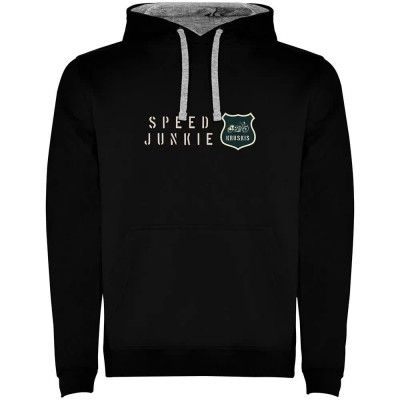 суичър,мъжки,пуловери,kruskis,speed,junkie,bicolor,hoodie,black,grey,(black)