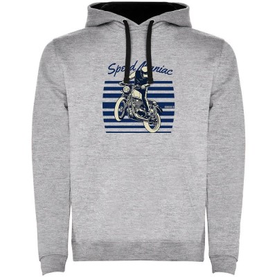 суичър,мъжки,пуловери,kruskis,speed,maniac,bicolor,hoodie,heather,grey,black,(grey)