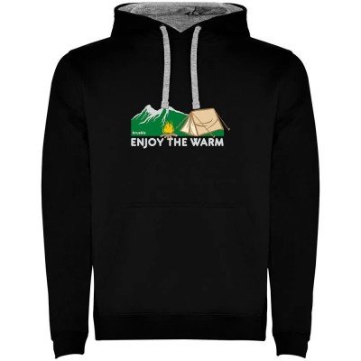 суичър,мъжки,пуловери,kruskis,the,warm,bicolor,hoodie,black,(black,grey)