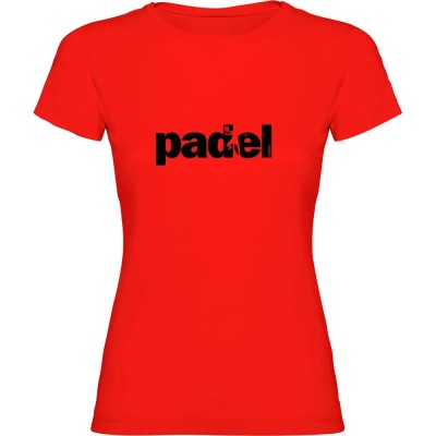 тениска,дамски,тениски,kruskis,word,padel,short,sleeve,t,shirt,red
