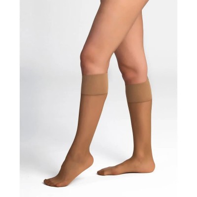 дамски,чорапогащи,и,клинове,dim,paris,beauty,resist,20,deniers,knee,high,stockings,3,pairs,natural,(beige)