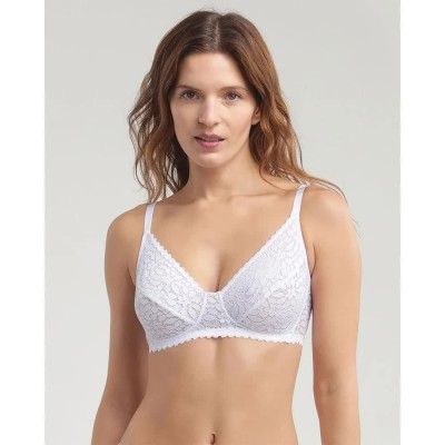 дамско,бельо,дамски,бикини,и,танкини,dim,paris,daily,dentelle,bra,white