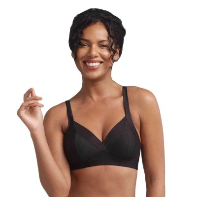 дамско,бельо,дамски,бикини,и,танкини,playtex,feel,good,support,bra,black,(black)