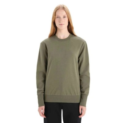 блуза,дамски,блузи,icebreaker,merino,central,ii,sweatshirt,loden,(green)