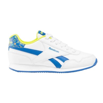 маратонки,детски,маратонки,reebok,royal,cl,jog,3.0,trainers,white,vectorblue,acidyellow,(white)