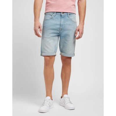 къси,панталони,мъжки,панталони,lee,5,pocket,denim,shorts,lake,rain,(blue)