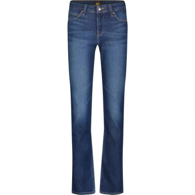 дънки,дамски,панталони,lee,marion,straight,fit,jeans,blue