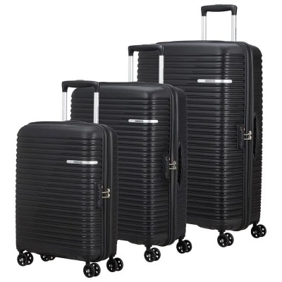 куфари,american,tourister,liftoff,spinner,tsa,33.5,70,95.5l,trolley,bag,3,units,black