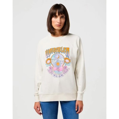 блуза,дамски,блузи,wrangler,112352291,sweatshirt,vintage,white,(beige)