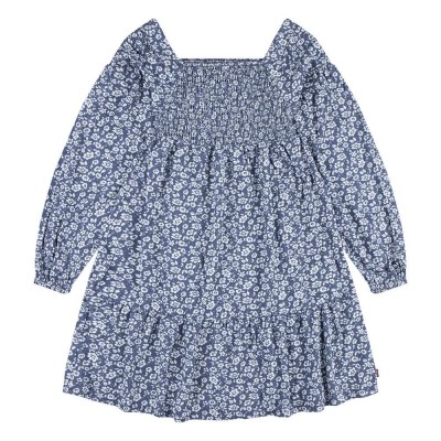 рокля,дамски,поли,и,рокли,levi´s,®,smocked,dress,blue,(vintage,indigo)