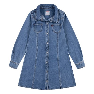 рокля,дамски,поли,и,рокли,levi´s,®,western,denim,dress,blue,(drew,me,in)