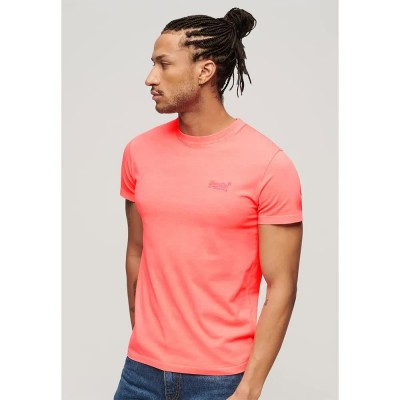 тениска,мъжки,тениски,дамски,тениски,superdry,essential,logo,emb,neon,short,sleeve,t,shirt,orange,(fiery,coral)