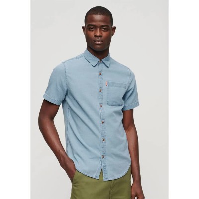 риза,с,къс,ръкав,мъжки,ризи,superdry,vintage,loom,short,sleeve,shirt,blue,(worn,wash)
