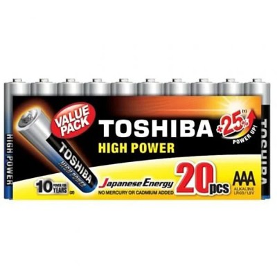 батерии,toshiba,lr03,alkaline,battery,20,units,clear,(silver)