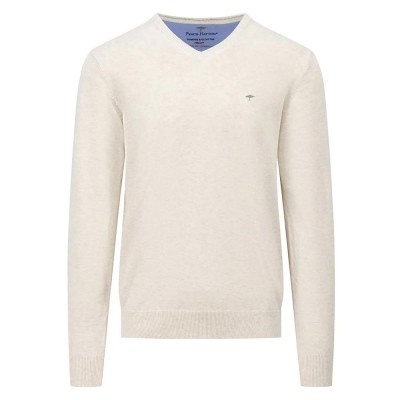 блуза,мъжки,пуловери,fynch,hatton,1413211,v,neck,sweater,offwhite,(beige)
