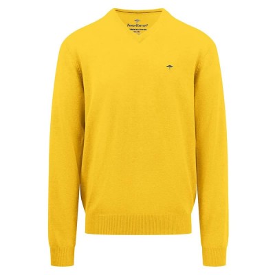 блуза,мъжки,пуловери,fynch,hatton,1413211,v,neck,sweater,yellow
