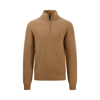 блуза,мъжки,пуловери,fynch,hatton,1413222,half,zip,sweater,brown