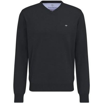 блуза,мъжки,пуловери,fynch,hatton,sfpk211,v,neck,sweater,charcoal,(black)