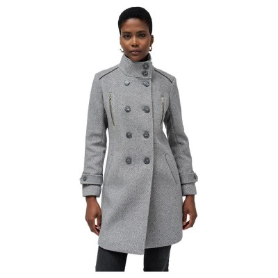 палто,дамски,якета,и,палта,salsa,jeans,the,classic,wool,coat,grey
