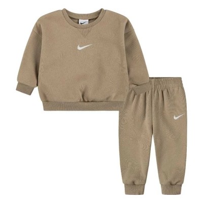 детски,екипи,nike,essential,fleece,crew,long,sleeve,set,beige,brown,(hemp)