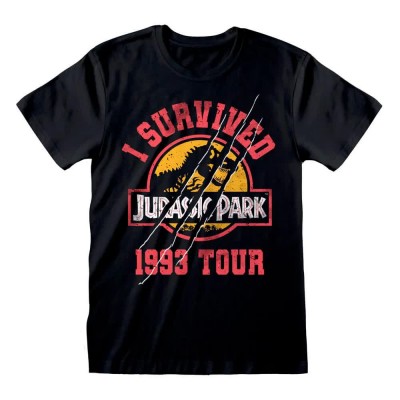 тениска,мъжки,тениски,heroes,jurassic,park,i,survived,1993,short,sleeve,t,shirt,red,(black)