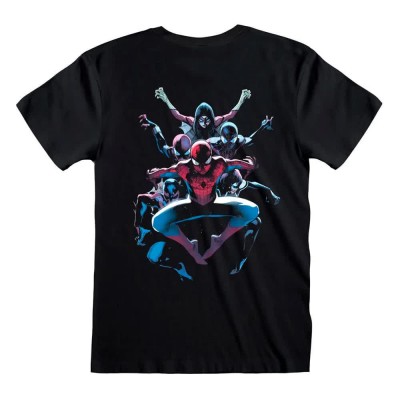 тениска,мъжки,тениски,дамски,тениски,heroes,inc,marvel,comics,spider,man,spiderverse,back,short,sleeve,t,shirt,multicolor,(black