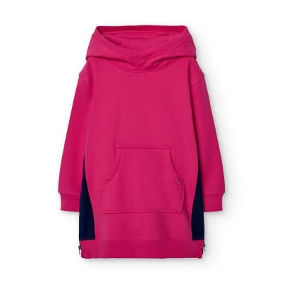 рокля,дамски,поли,и,рокли,boboli,fleece,combined,long,sleeve,dress,pink,(magenta)