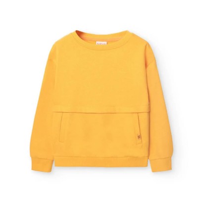 поларена,блуза,мъжки,пуловери,дамски,пуловери,boboli,fleece,flame,sweater,yellow,(mustard)